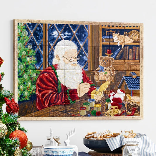 OESD 10th Anniversary Santa's Workshop Tiling Scene by Dona Gelsinger (Pre-Order)