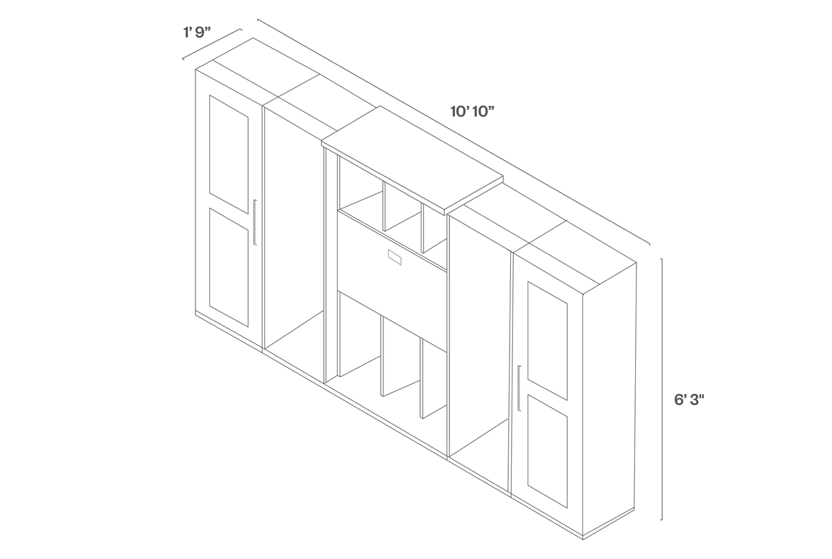 DreamBox XL Plus Craft & Sewing Storage Cabinet