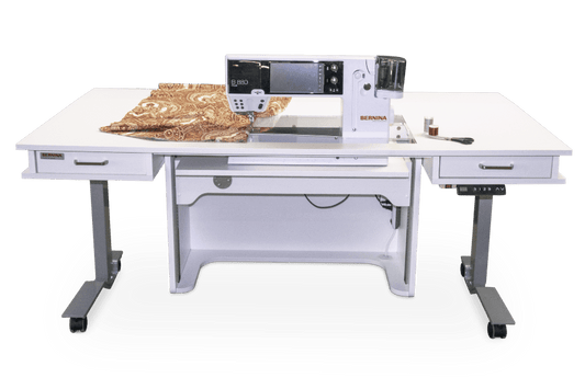 Bernina Sewing Lift Table by Horn in White