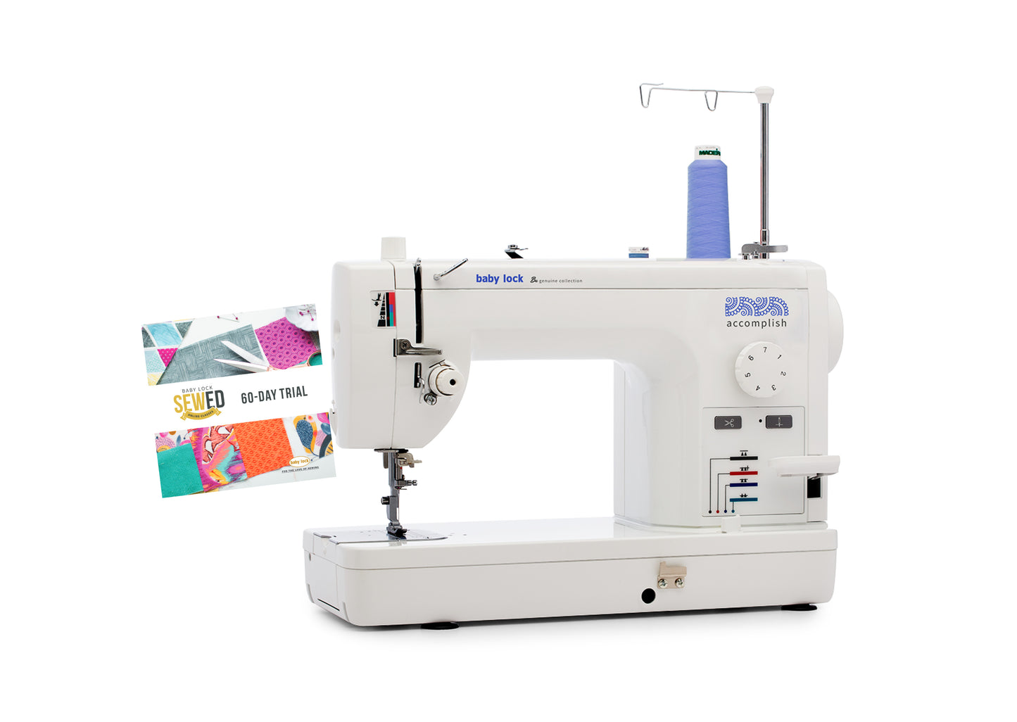 Baby Lock Accomplish Sewing Machine - with FREE Online Classes (BA-LOK60D)