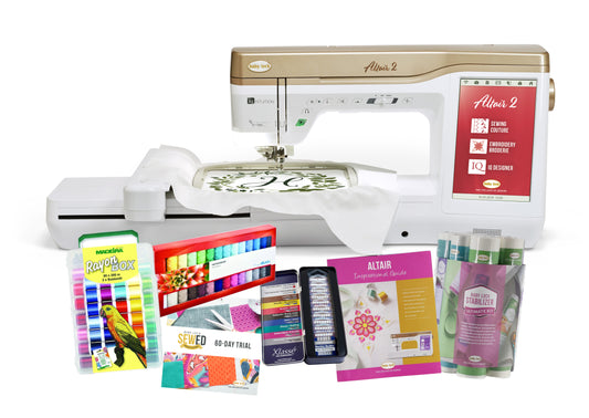 Baby Lock Altair 2 Embroidery & Sewing Machine - with FREE Online Classes & Inspirational Guide (BA-LOK60D + STWB-BLTA)