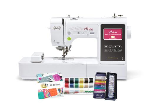 Baby Lock Aurora Sewing & Embroidery Machine - with FREE Online Classes (BA-LOK60D)