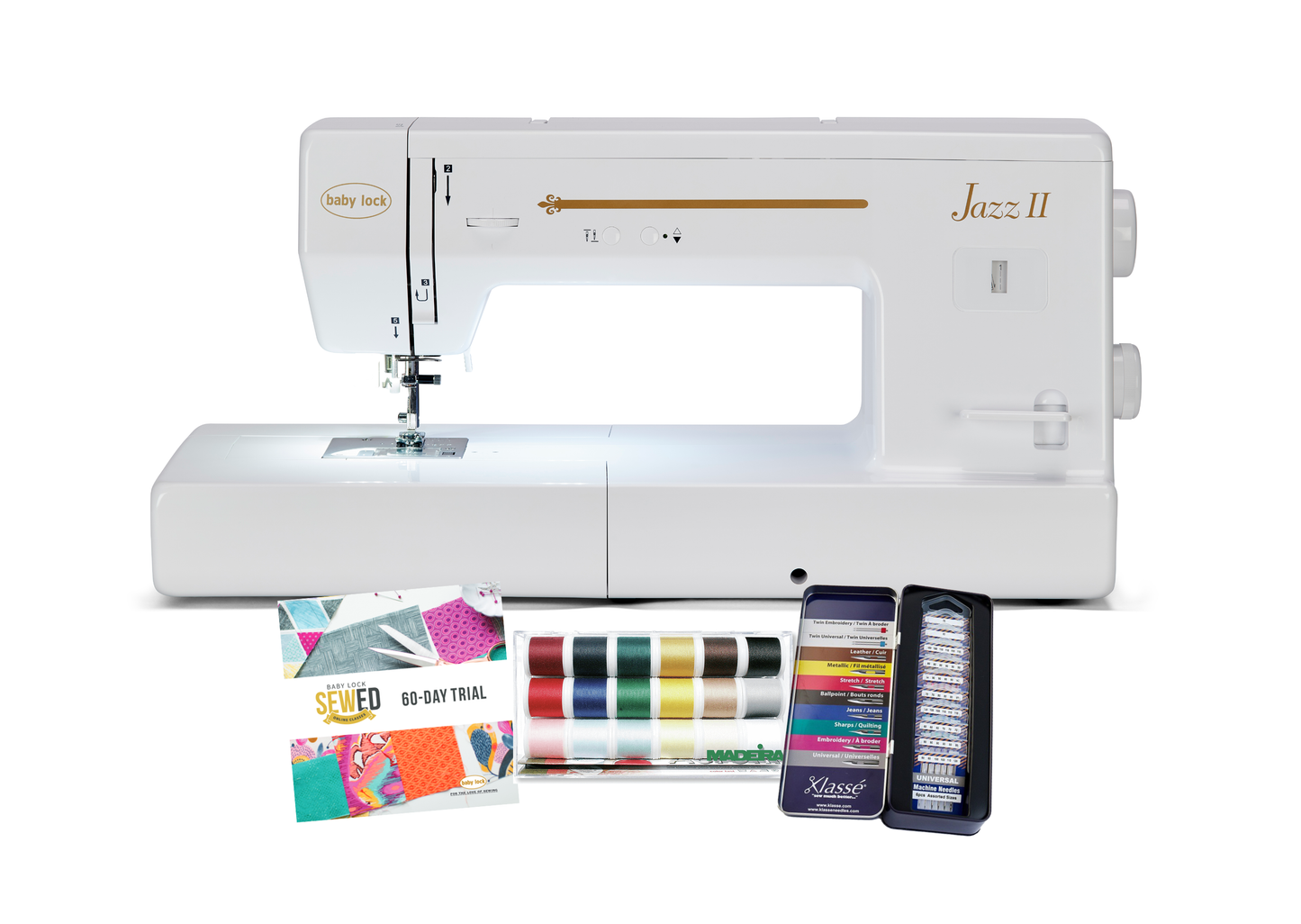 Baby Lock Jazz 2 Sewing and Quilting Machine - with FREE Online Classes (BA-LOK60D)