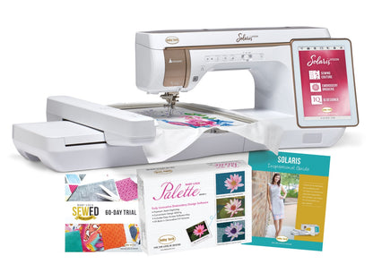 Baby Lock Solaris Vision Sewing, Quilting & Embroidery Machine - with FREE Online Classes & Inspirational Guide (BA-LOK60D + STWB-BLSA)