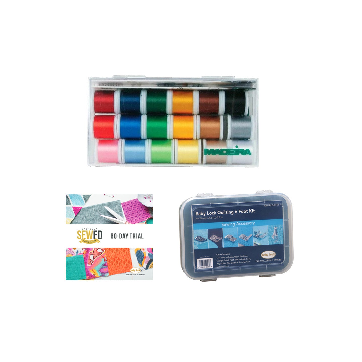 FREE Quilting Foot Set & Rayon Thread Set!
