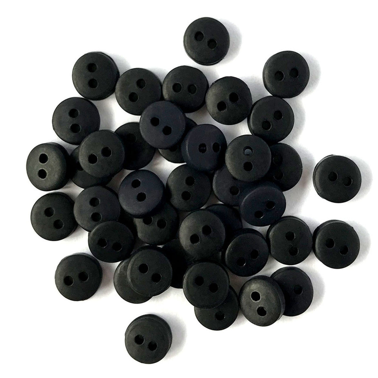 Buttons Galore Tiny Buttons, 1/4in - Black or Christmas