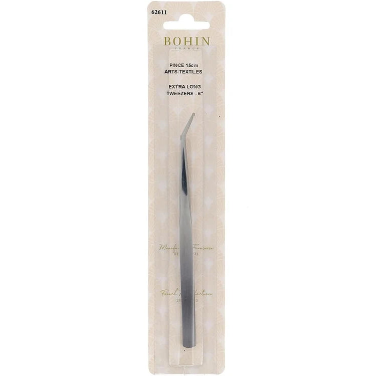 Bohin Bent Extra Long Tweezers 6"