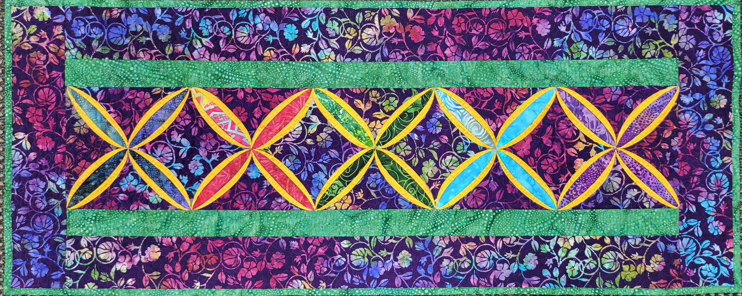 Easy Cathedral Windows Table Runner Class