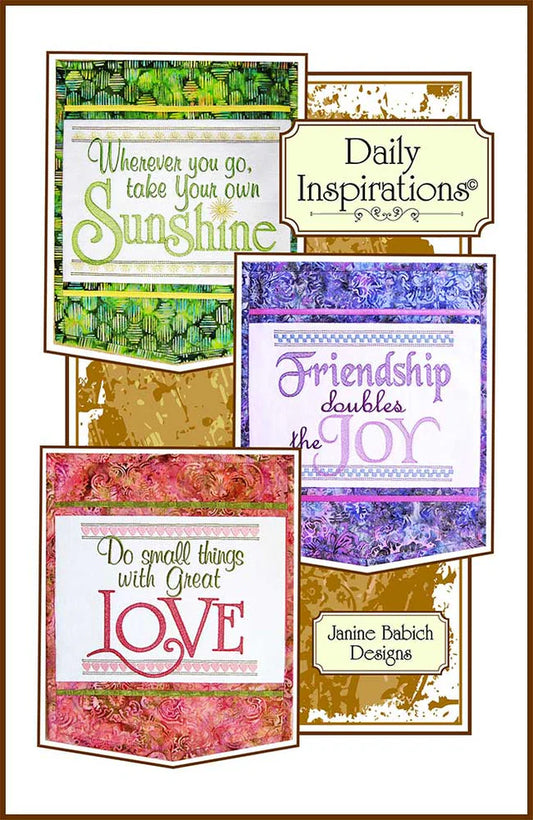 Daily Inspirations Wall Hanging Embroidery Collection