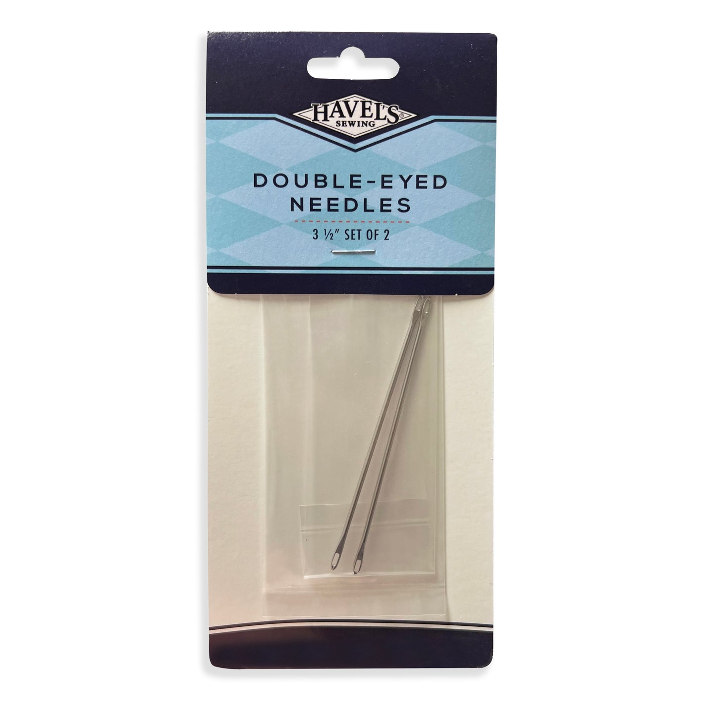 Double-Eyed Needles 3 1/2" - Set of 2