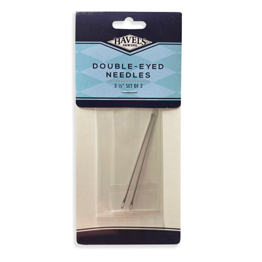 Double-Eyed Needles 3 1/2" - Set of 2