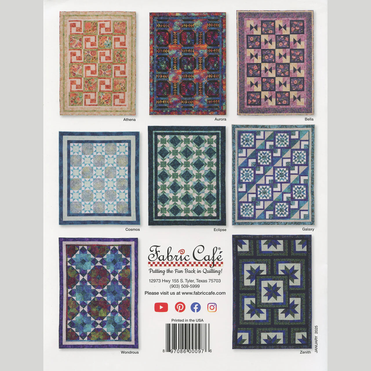 Fabulous 5-Yard Quilts Pattern Book by Fabric Café