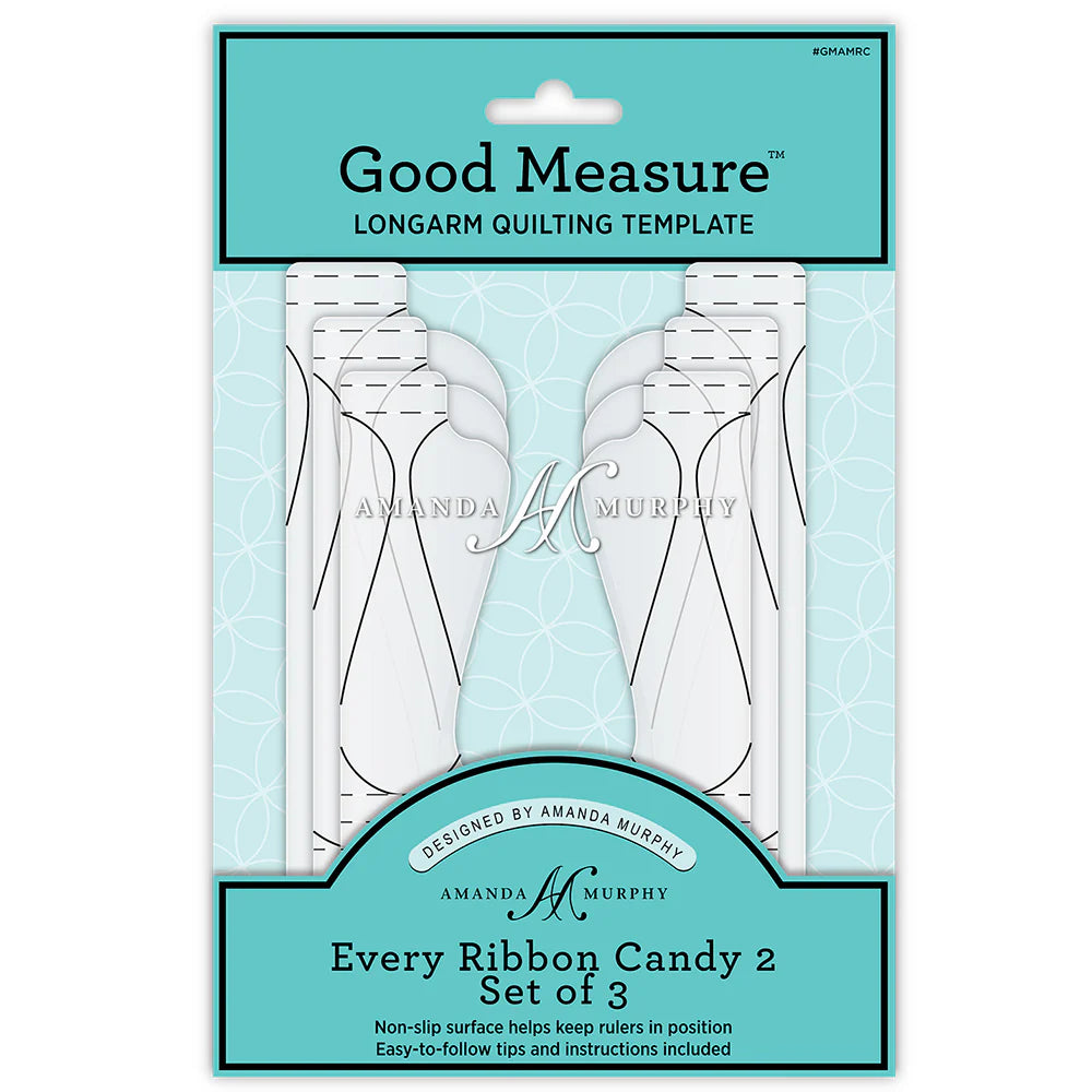 Good Measure Every Ribbon Candy Longarm Quilting Ruler Template Set by Amanda Murphy