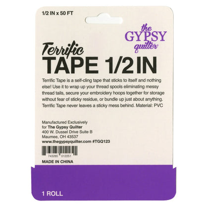 Gypsy Quilter Terrific Tape 1/2" x 50'