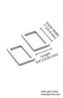 ByAnnie 1" Rectangle Ring - 2 Pack