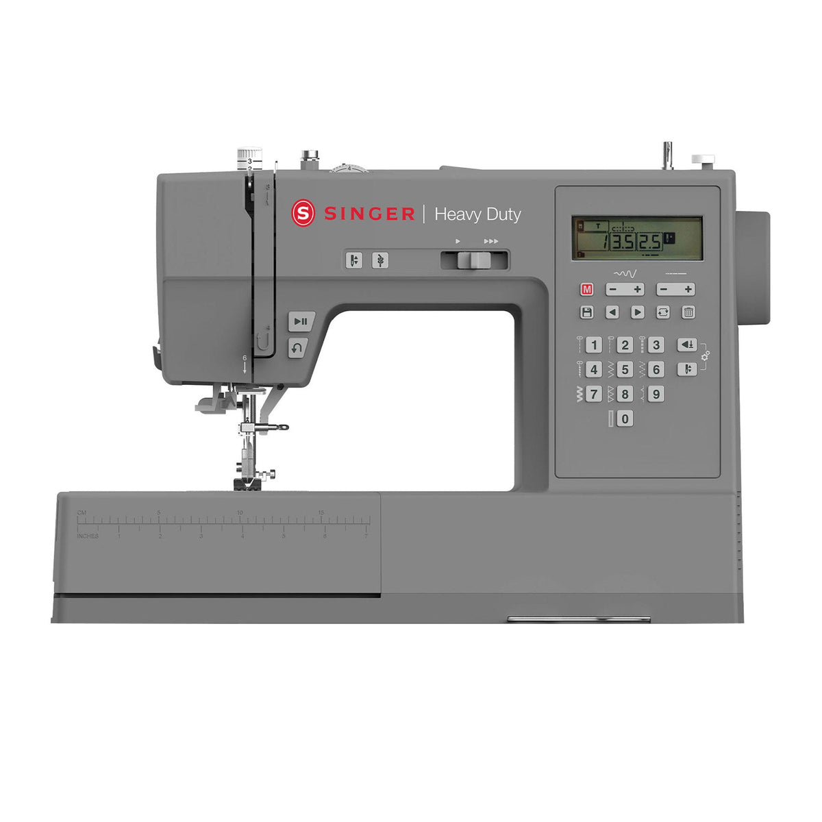 Singer Heavy Duty 6700C computerized sewing machine, front view