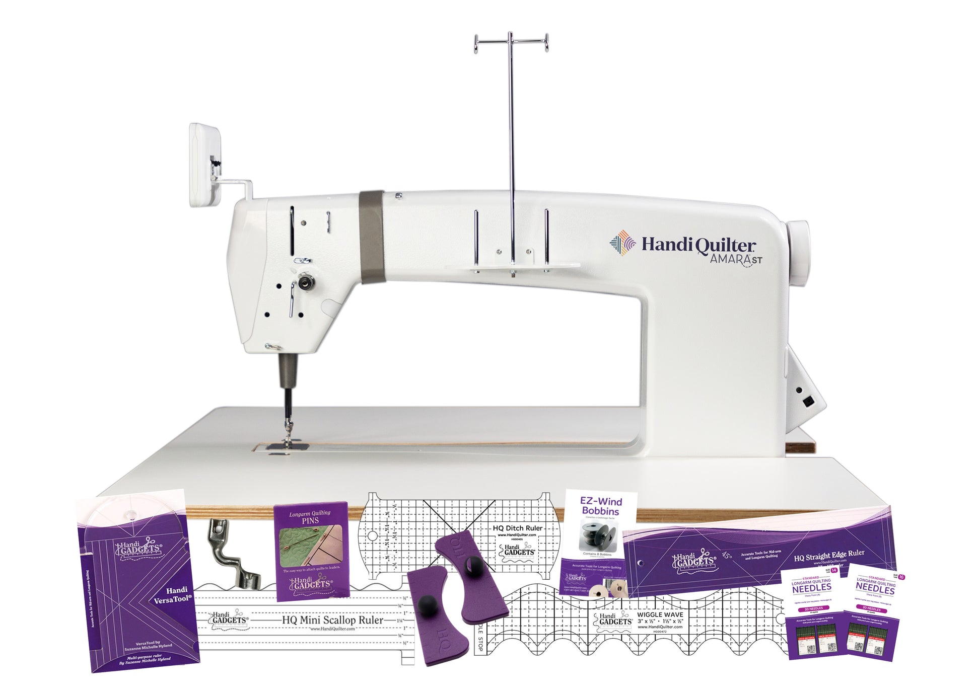 Handi Quilter Amara ST Sit Down Long Arm Quilting Machine and Table - with free accessories