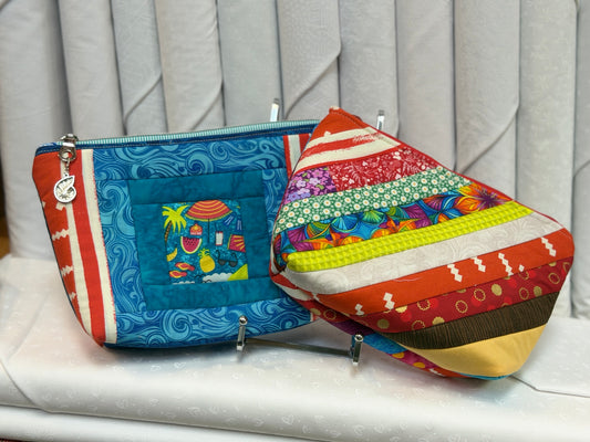 Quilt as You Go Zipper Pouch Class