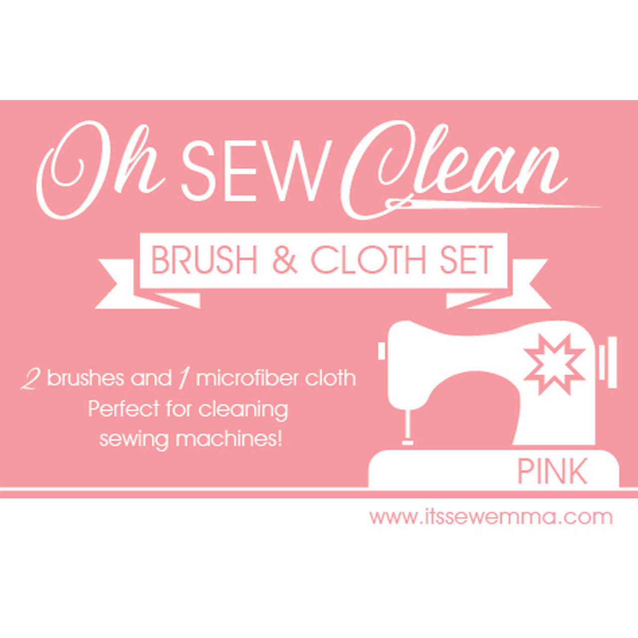 Oh Sew Clean Brush and Cloth Set