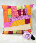 Serger Improv Patchwork Pillow Class