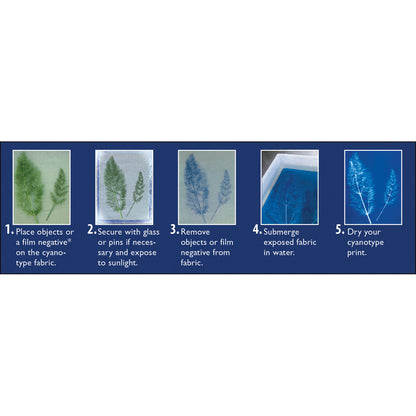 Jacquard Cyanotype Fabric Sheets package, alternate view