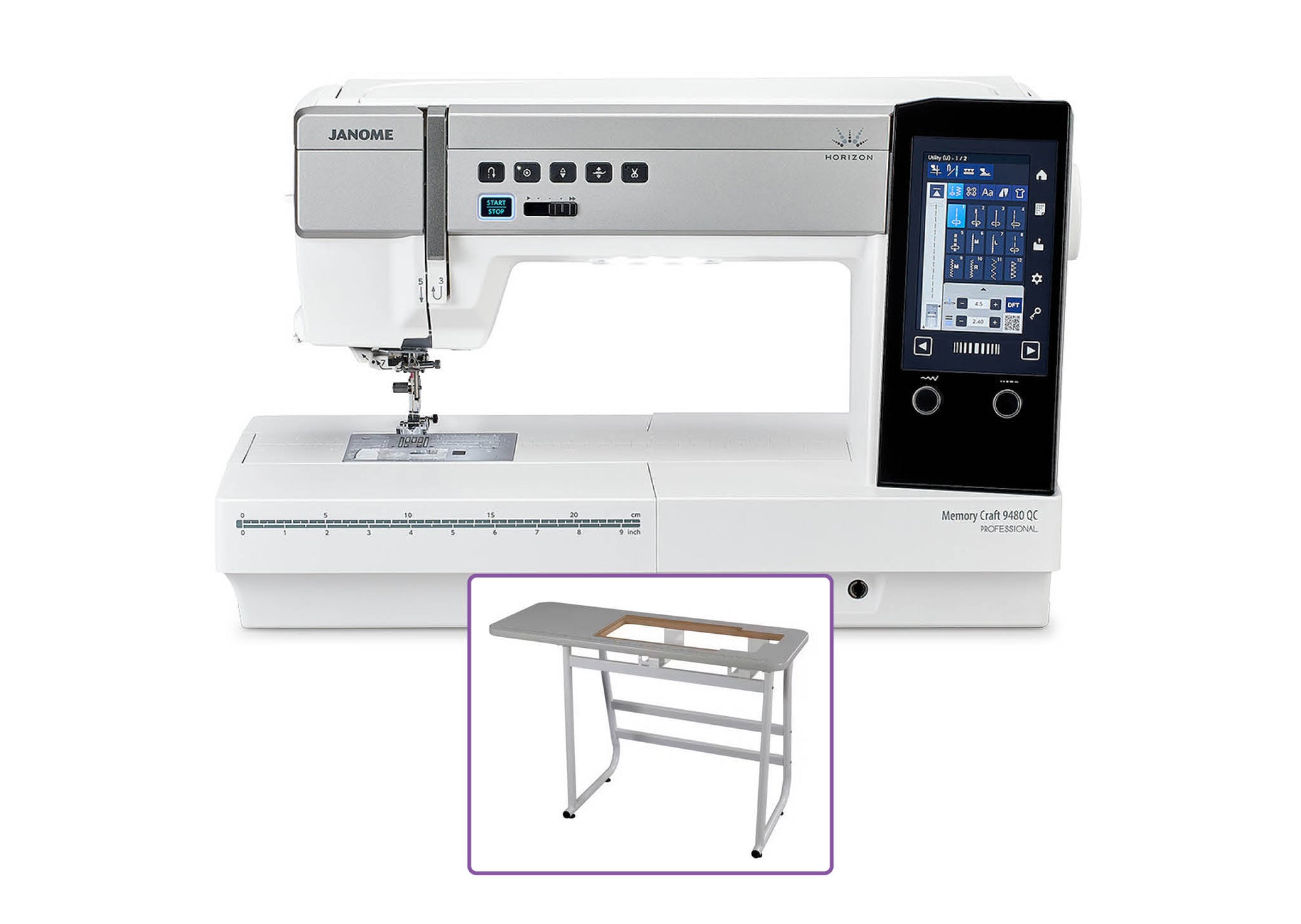 Janome Horizon Memory Craft 9480QC Professional Sewing & Quilting Machine