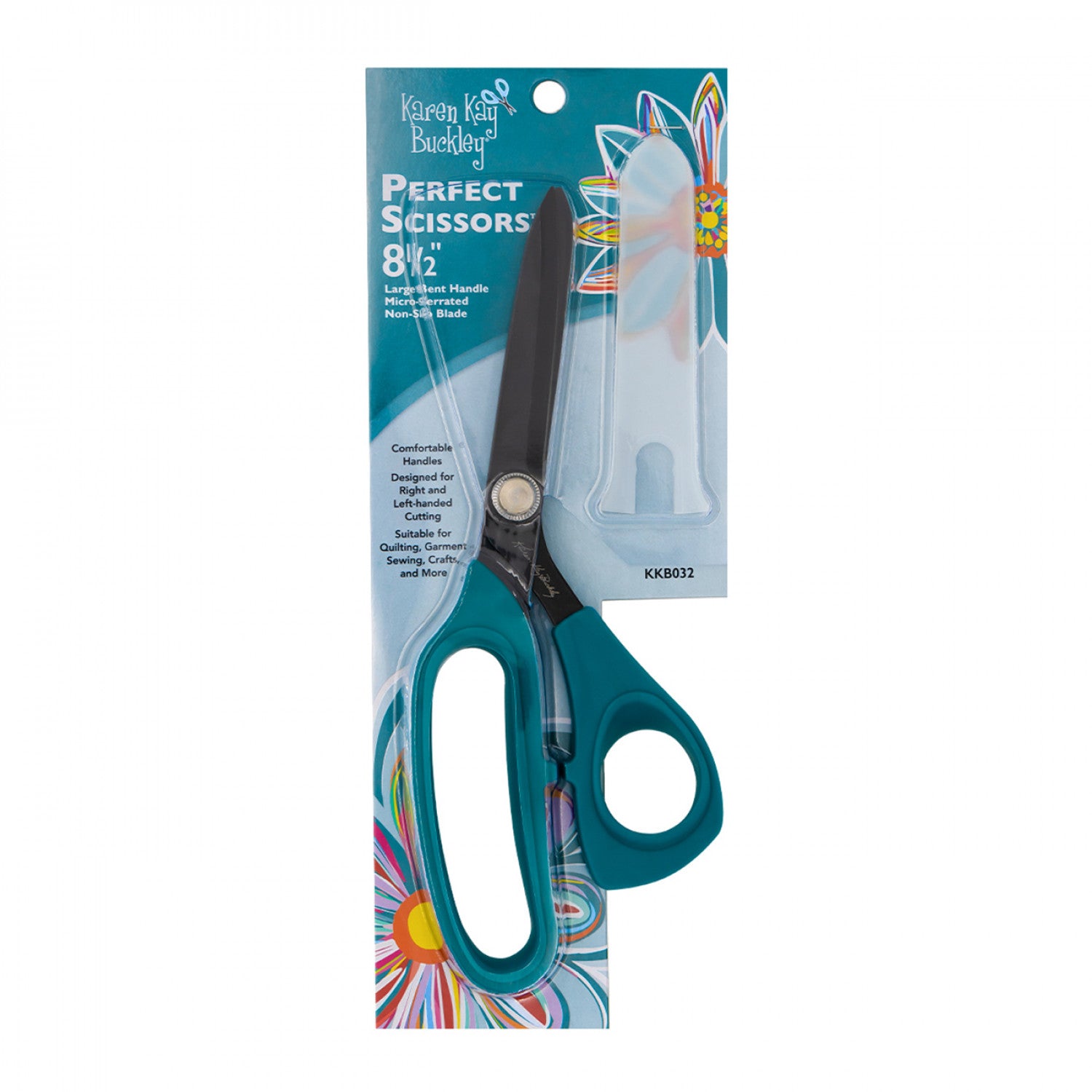 8-1/2” Micro-Serrated Perfect Scissors - Dark Teal