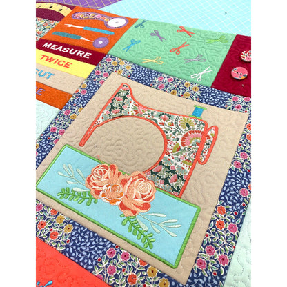 Sew Awesome Embroidery Bench Pillow