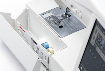 Janome Memory Craft 1000 built-in accessory storage