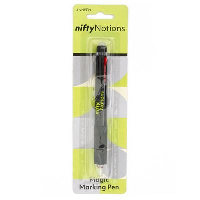 Nifty Notions Magic Marking Pen - four ink colors shown