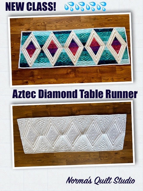 Aztec Diamond Table Runner Class