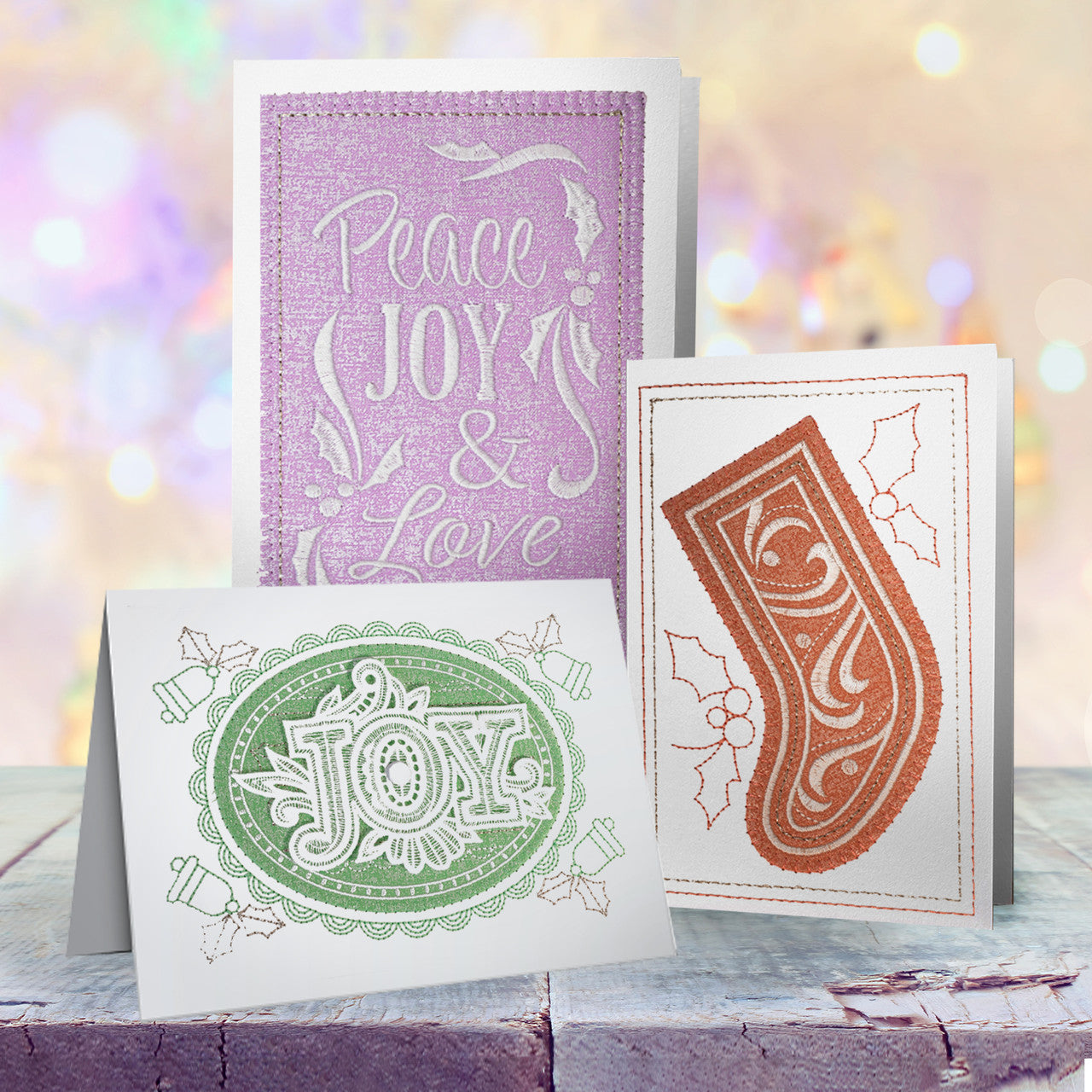 OESD Shimmering Holiday Cards Design Collection