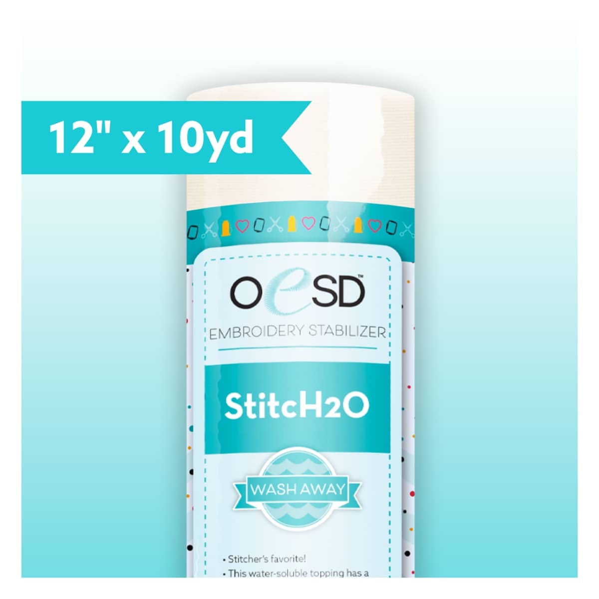 OESD StitcH20 WashAway Topper, 12" x 10yd