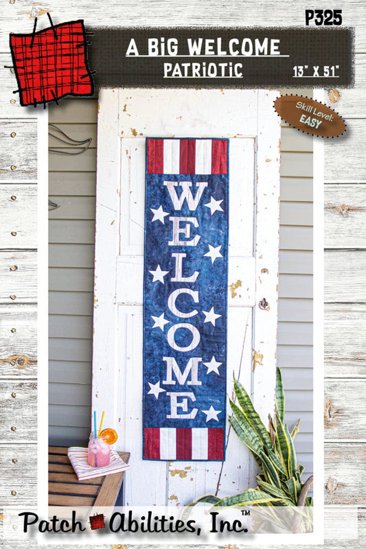 A BIG Welcome Patriotic Wall Hanging Pattern
