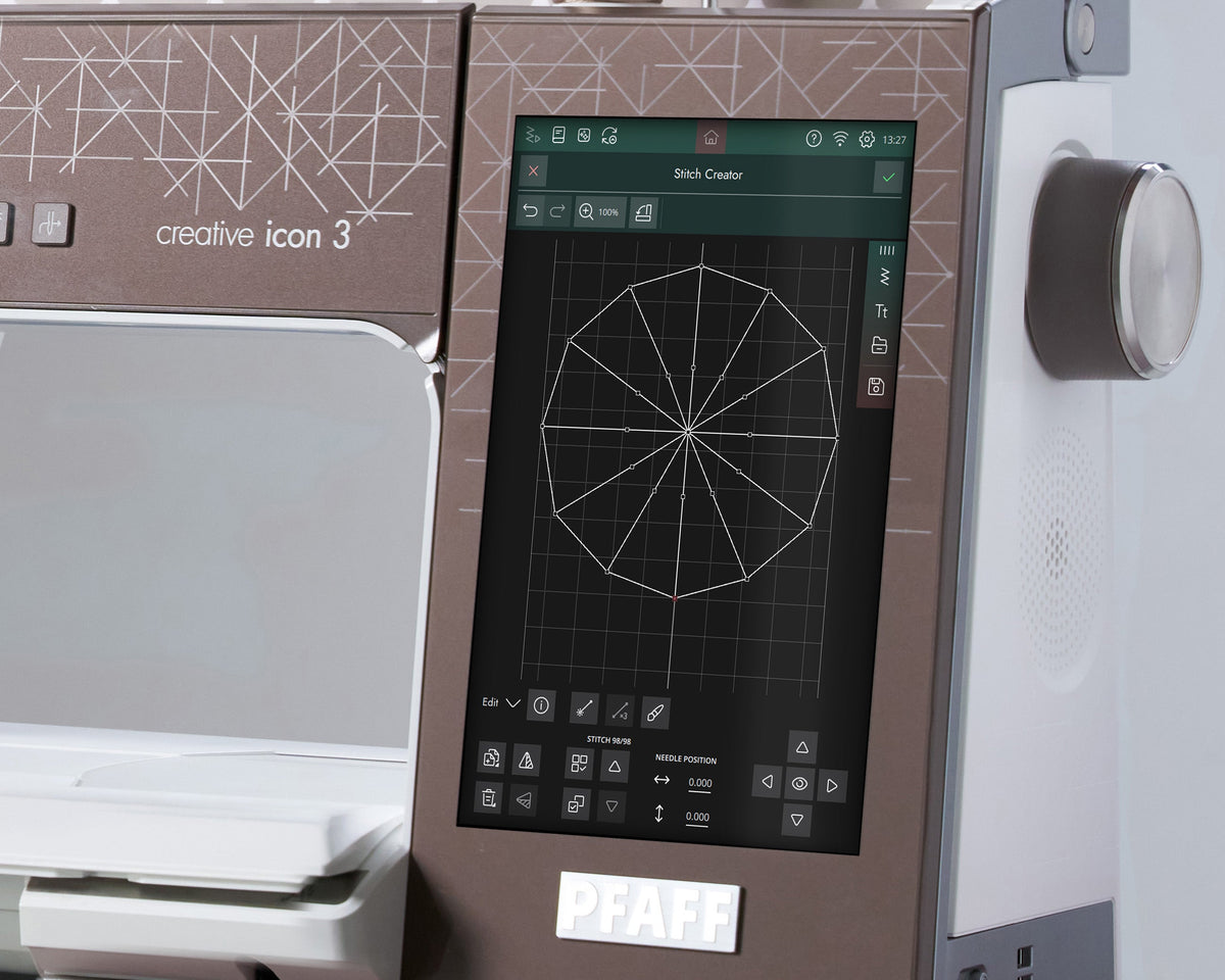 Enhanced Stitch Creator on the PFAFF creative icon 3