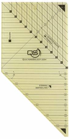 Quilters Select 3-in-1 Triangle & Square Combo Ruler