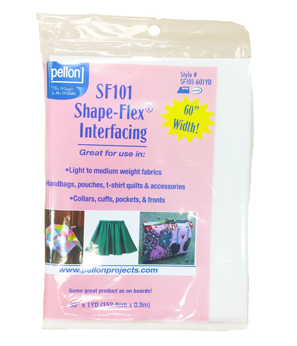 Pellon SF101 ShapeFlex Fusible Interfacing 60" x 1 Yard, White