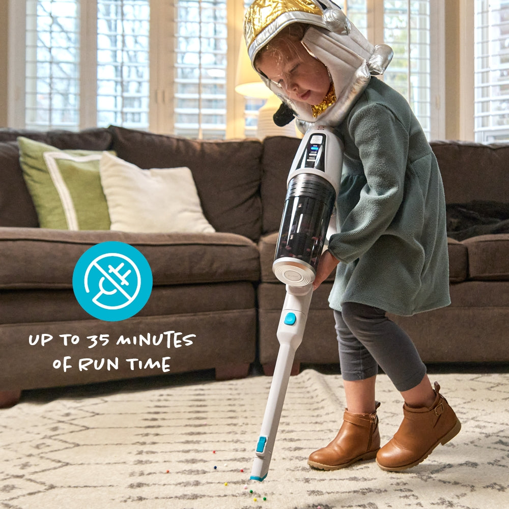 S67 battery lasting up to 35 minutes of continuous cleaning runtime