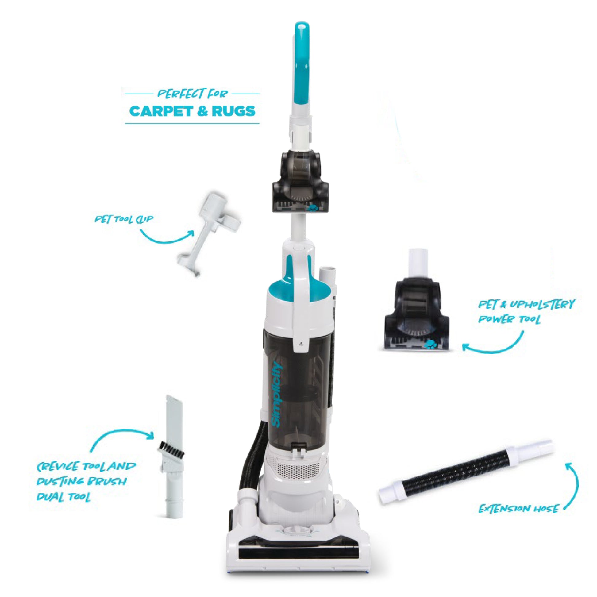 Simplicity SVPET Upright Bagless Vacuum