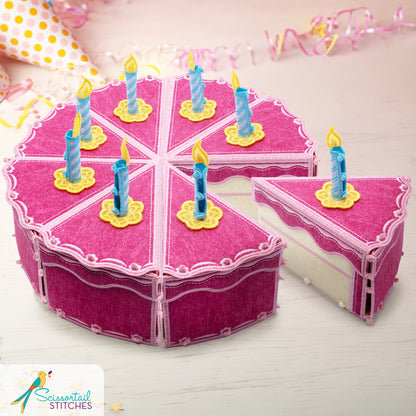 Scissortail Stitches Freestanding Celebrations Cake Box