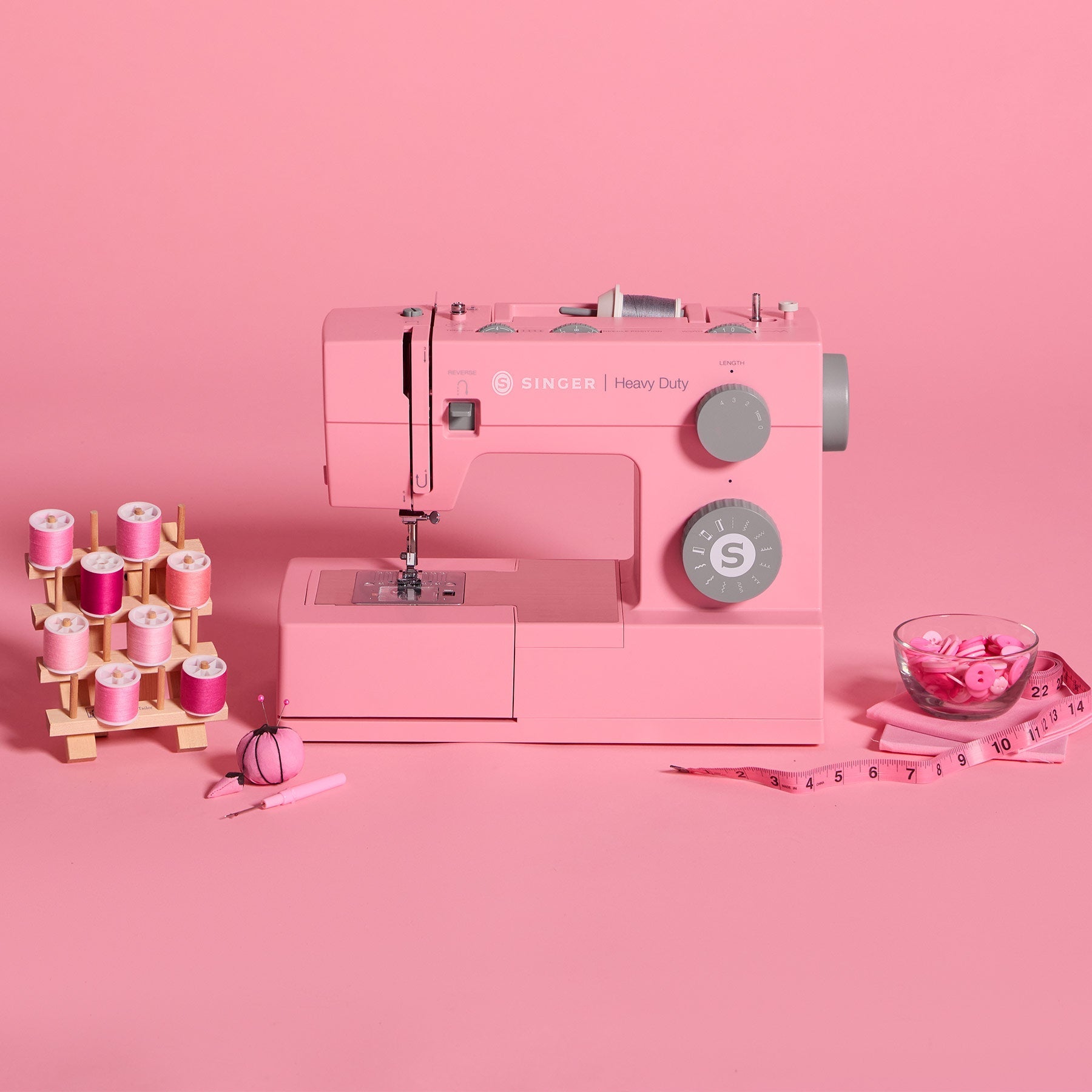 Singer Heavy Duty 4411 Pink Sewing Machine