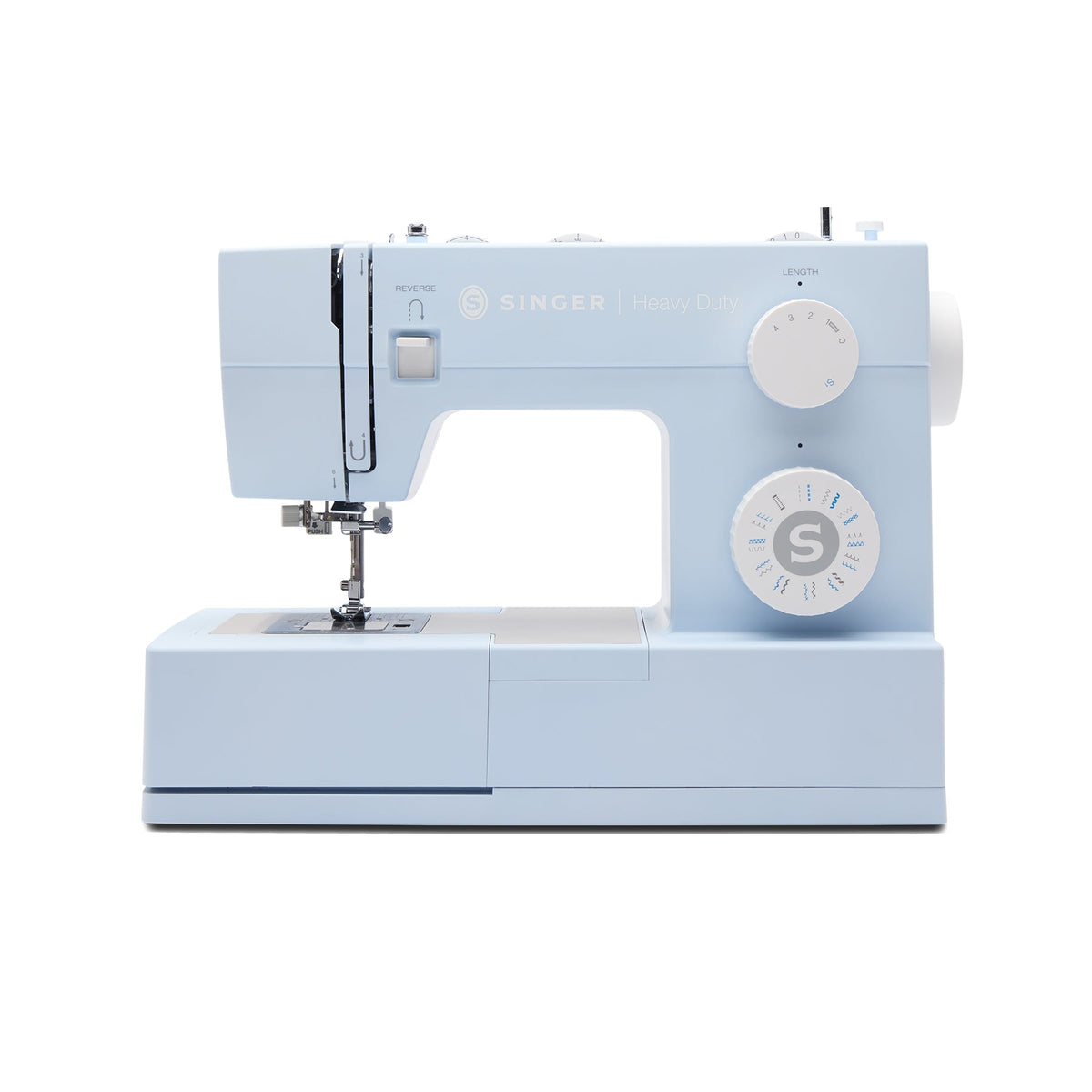 Singer Heavy Duty 4423 Meltwater Blue sewing machine, front view