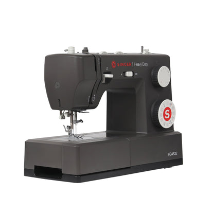 Singer Heavy Duty 4532 Charcoal sewing machine, angled front view