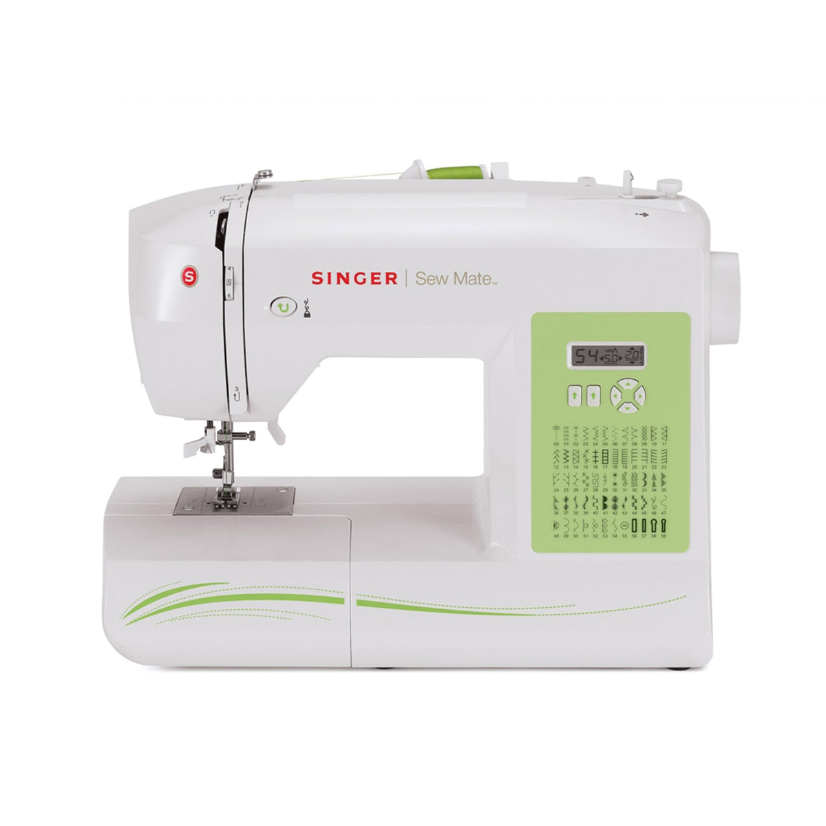 Singer Sew Mate 5400 computerized sewing machine, front view