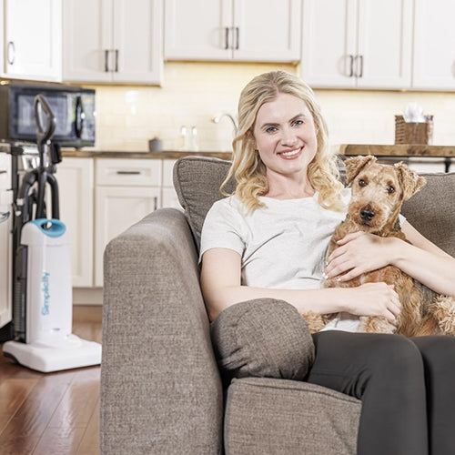 Simplicity S26 HEPA media bag and pleated post-filter that capture 99.97% of dust and allergens