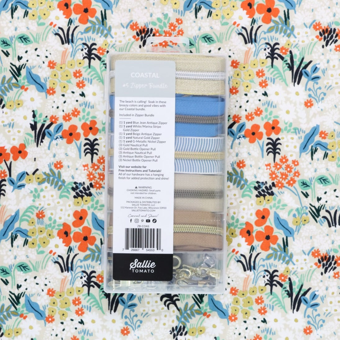 Sallie Tomato #5 Zipper Bundle - Coastal
