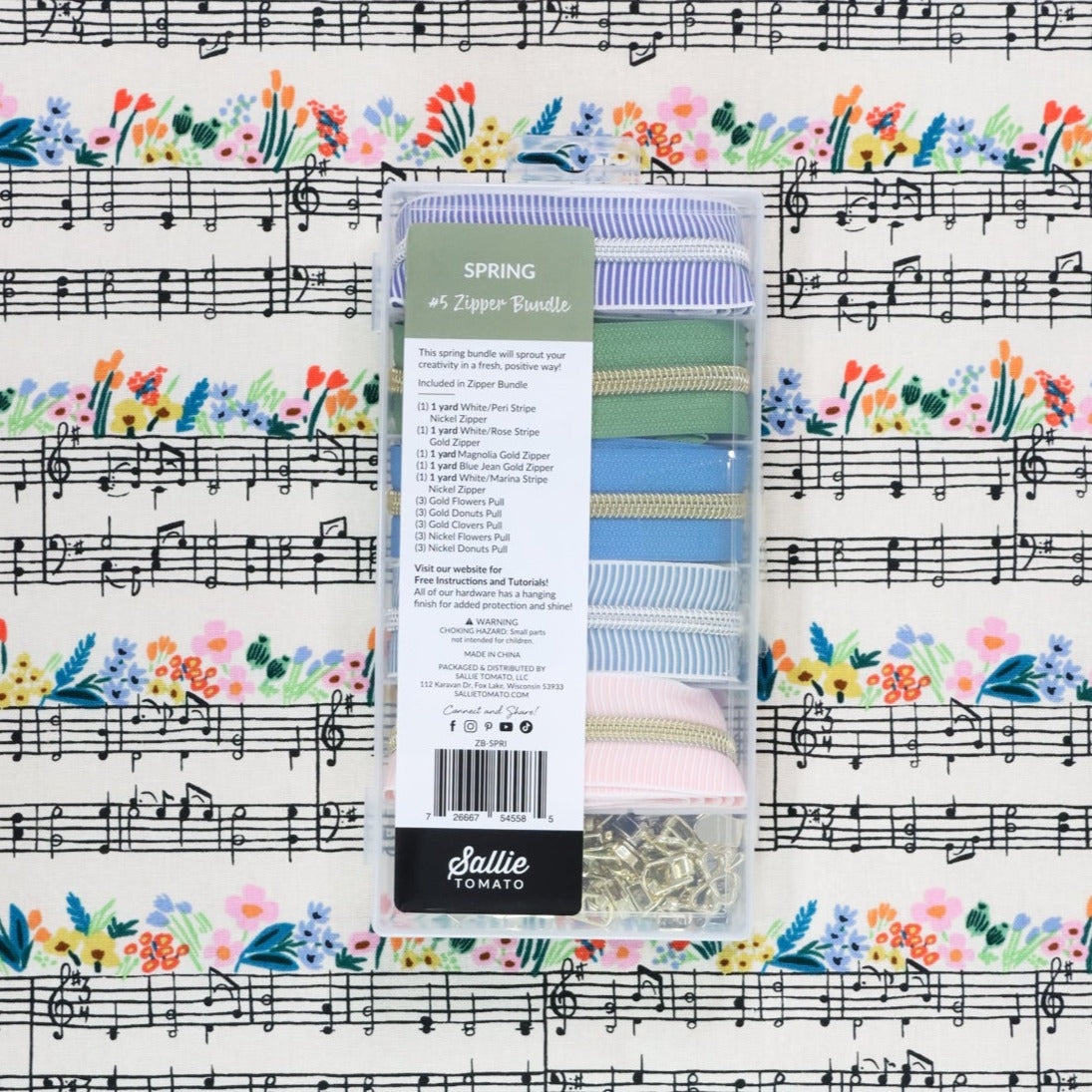 Sallie Tomato #5 Zipper Bundle - Spring