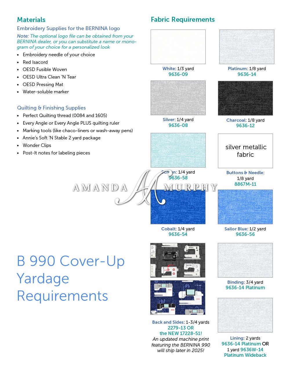 Amanda Murphy B990 Cover Up Pattern