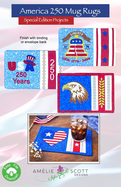 America 250 Anniversary Mug Rugs Class