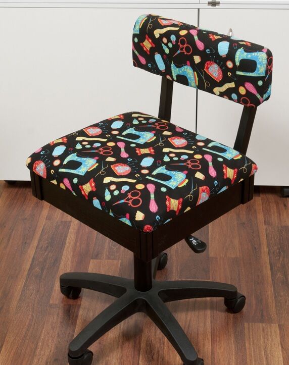 Arrow Hydraulic Sewing Chair - Adjustable & Comfortable